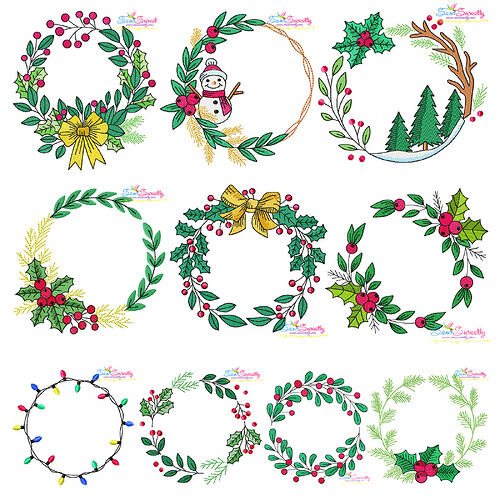 Christmas Wreaths Full Set